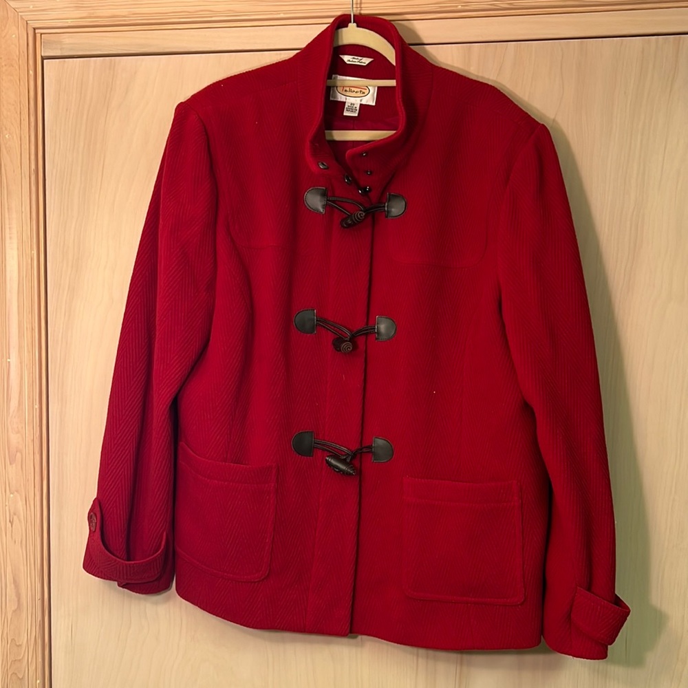 Red Talbots Toggle Jacket - image 1